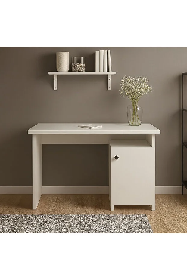 Blanca Çalışma Masası Kapaklı Kitaplıklı 